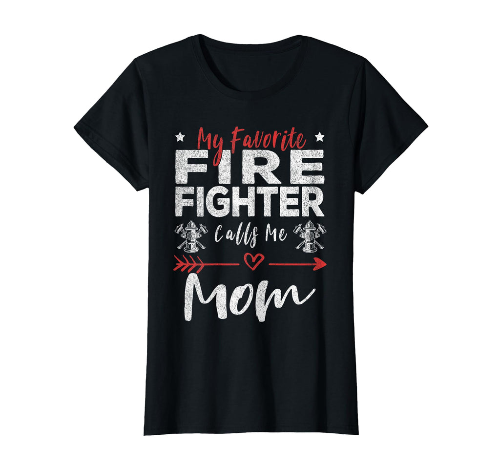 My Favorite Firefighter Calls Me Mom T-Shirt - Minimalist Print Unisex - T-Shirt, Sweatshirt, Hoodie