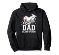 Senior Dad Class 2026 Baseball Heart Hoodie - Custom Art Print for Adults - T-Shirt, Sweatshirt, Hoodie