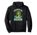 Hooked Dad Funny Bass Fishing Hoodie - Unique Graphic Men Women - T-Shirt, Sweatshirt, Hoodie