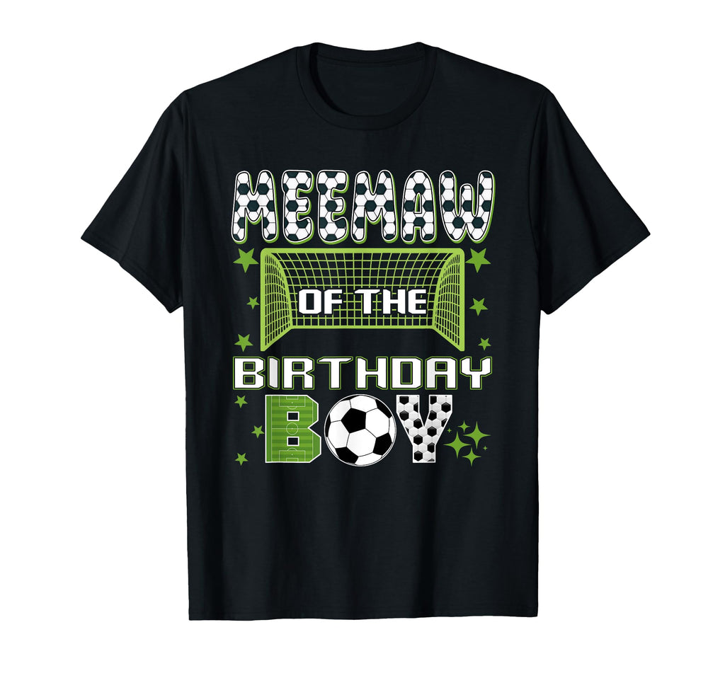 Meemaw Birthday Soccer Group Family Matching T-Shirt - Graphic Print Unisex - T-Shirt, Sweatshirt, Hoodie