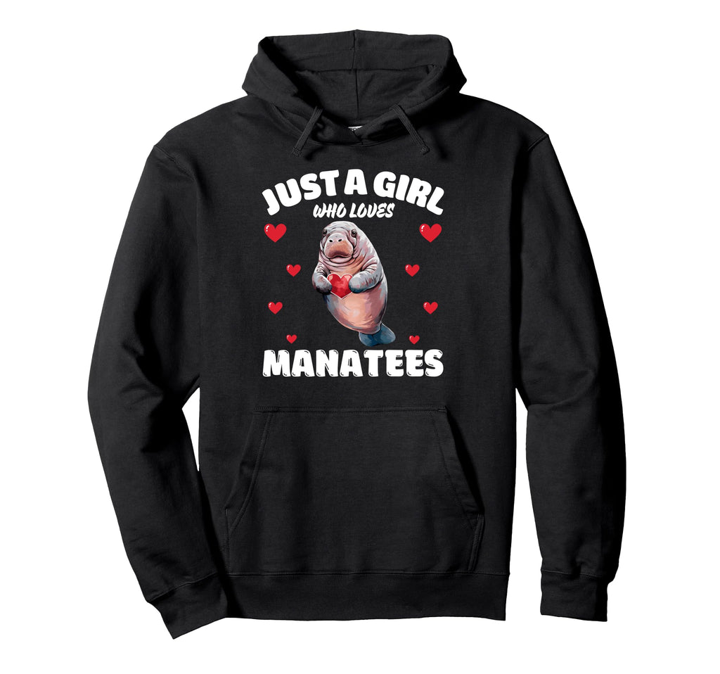 Just Who Loves Manatees Manatee Lovers Hoodie - Aesthetic Graphic Men Women - T-Shirt, Sweatshirt, Hoodie