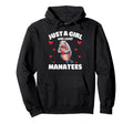 Just Who Loves Manatees Manatee Lovers Hoodie - Aesthetic Graphic Men Women - T-Shirt, Sweatshirt, Hoodie