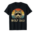 Wolf Dad Wolf Lovers Daddy Fathers T-Shirt - Fun Novelty Design for Adults - T-Shirt, Sweatshirt, Hoodie