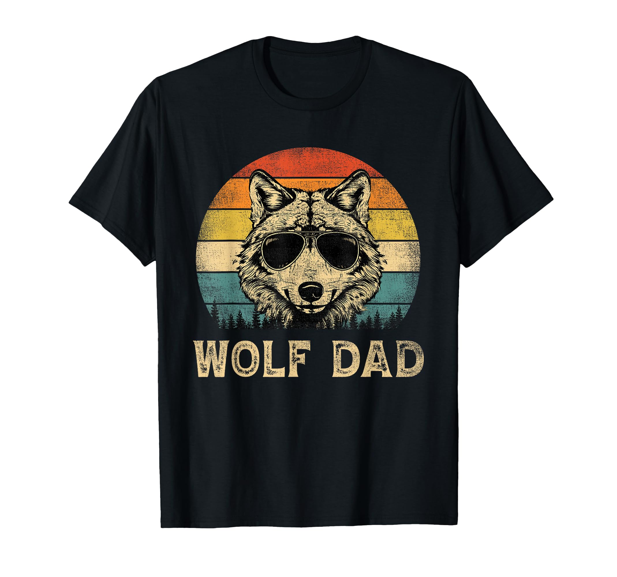Wolf Dad Wolf Lovers Daddy Fathers T-Shirt - Fun Novelty Design for Adults - T-Shirt, Sweatshirt, Hoodie