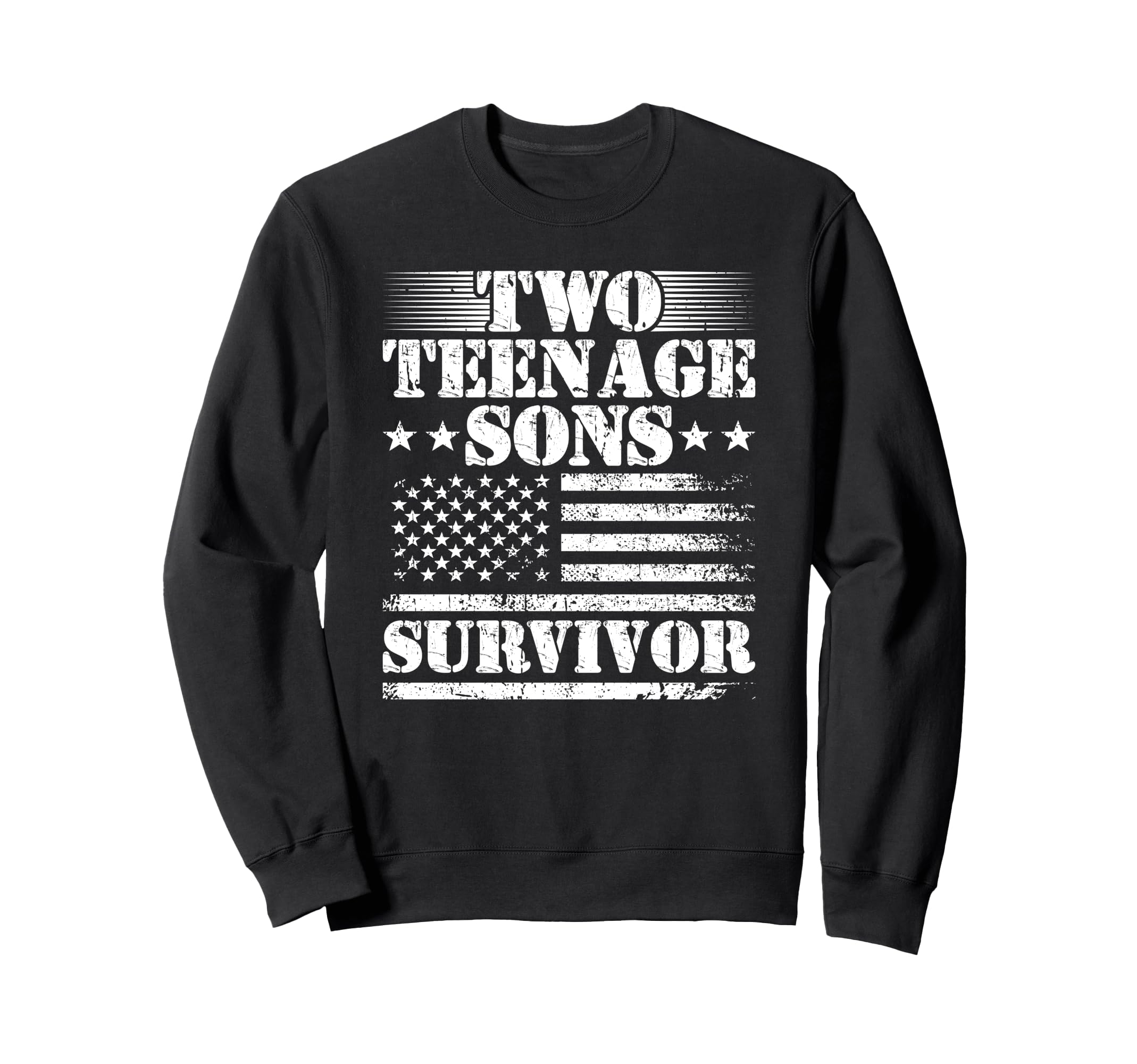 Two Teenage Sons Survivor Sweatshirt - Streetwear Style for Adults - T-Shirt, Sweatshirt, Hoodie