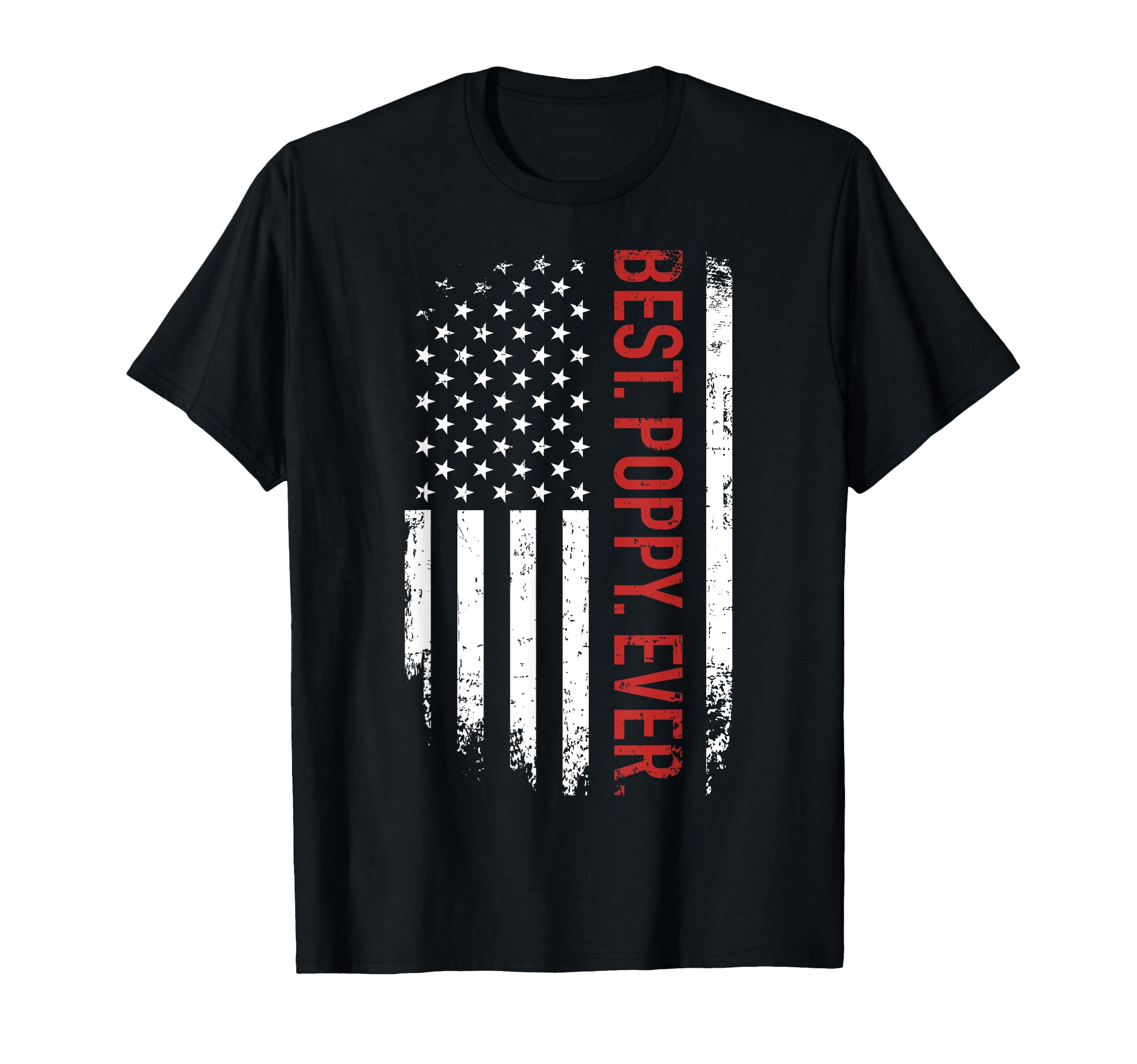 Best Poppy Ever Us American Flag Fathers T-Shirt - Custom Art Print Unisex - T-Shirt, Sweatshirt, Hoodie
