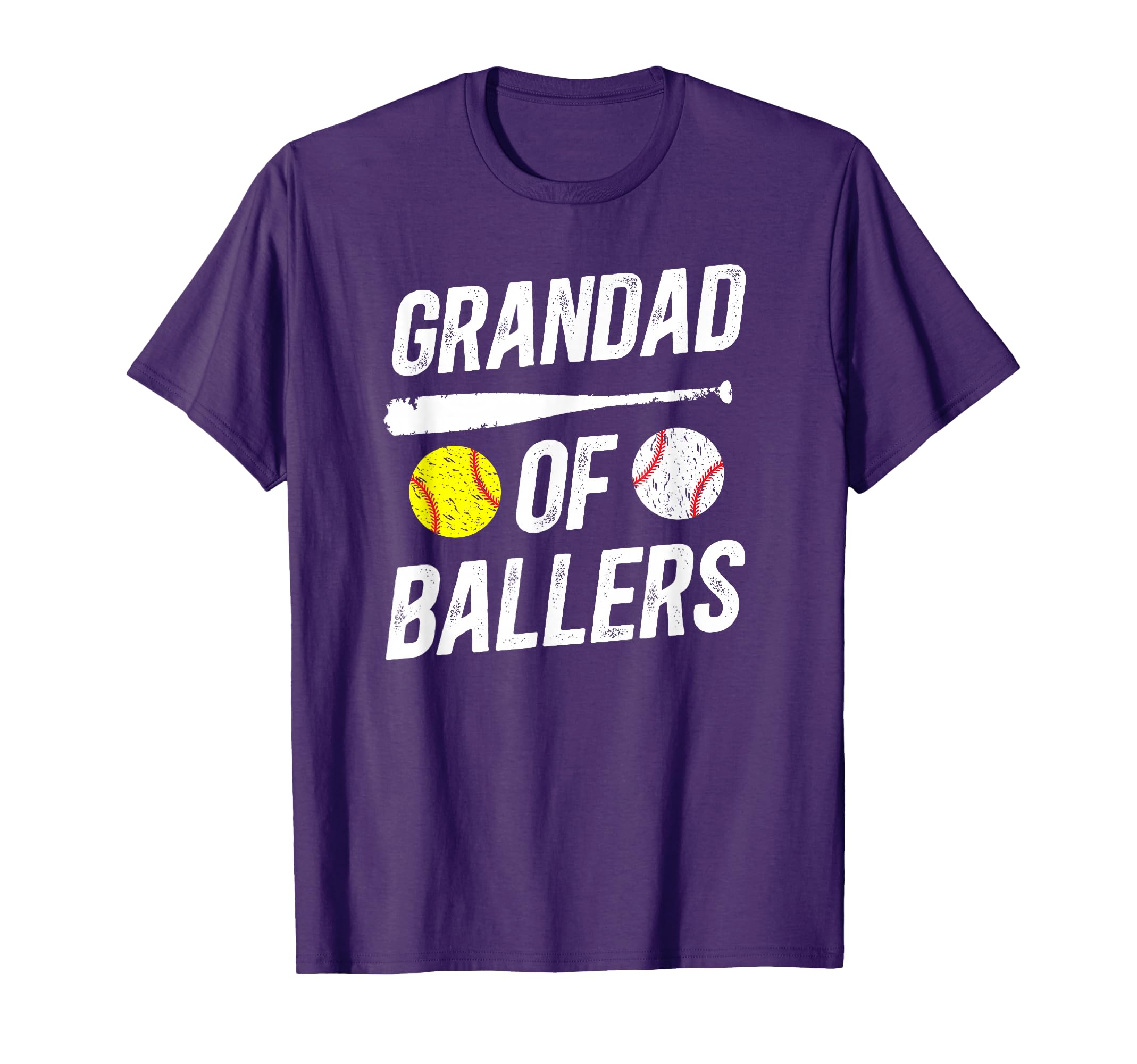 Grandad Ballers Softball Baseball T-Shirt - Graphic Print Men Women - T-Shirt, Sweatshirt, Hoodie
