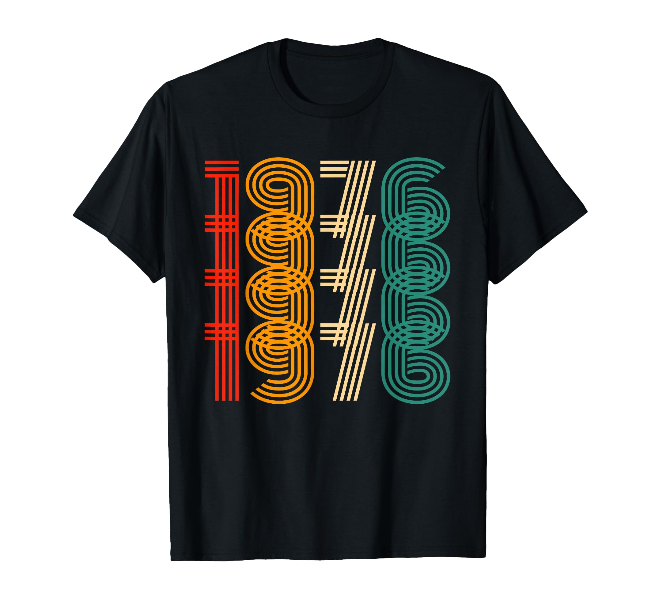 1976 Birthday Year 1976 T-Shirt - Custom Art Print for Adults - T-Shirt, Sweatshirt, Hoodie