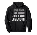 Husband Dad Biker Legend Hoodie - Graphic Print Unisex - T-Shirt, Sweatshirt, Hoodie