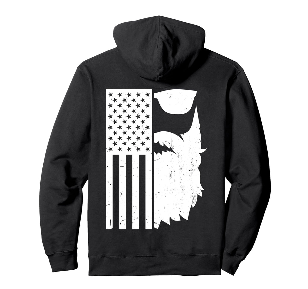 Patriotic Bearded Sunglass American Hoodie - Streetwear Style Men Women - T-Shirt, Sweatshirt, Hoodie
