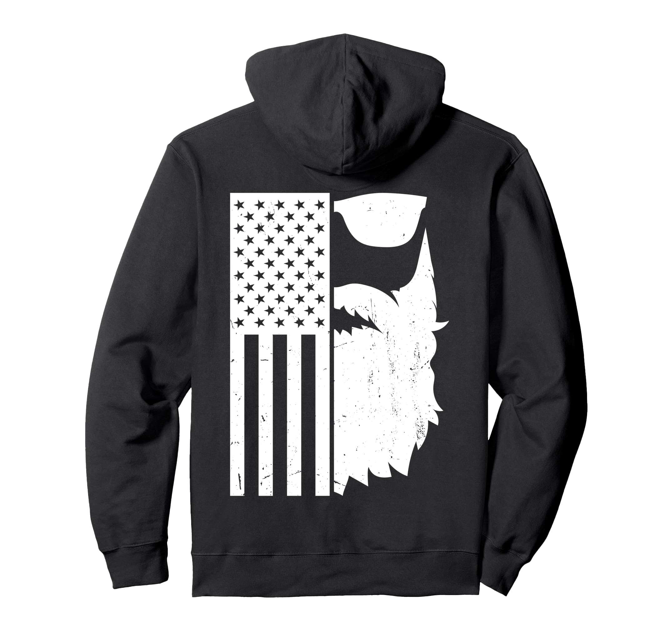 Patriotic Bearded Sunglass American Hoodie - Streetwear Style Men Women - T-Shirt, Sweatshirt, Hoodie