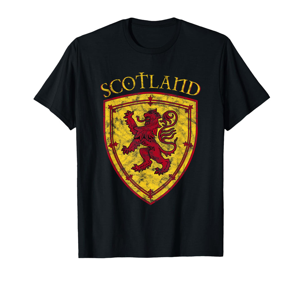 Scottish Rampant Lion Scotland Coat T-Shirt - Unique Graphic for Adults - T-Shirt, Sweatshirt, Hoodie