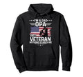 Dad Opa Veteran Nothing Scares Me Military Hoodie - Novelty Apparel Unisex - T-Shirt, Sweatshirt, Hoodie