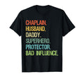 Chaplain Husband Daddy Superhero T-Shirt - Fun Novelty Design for Adults - T-Shirt, Sweatshirt, Hoodie