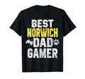 Best Norwich Dad Gamer Funny Dog T-Shirt - Aesthetic Graphic Men Women - T-Shirt, Sweatshirt, Hoodie