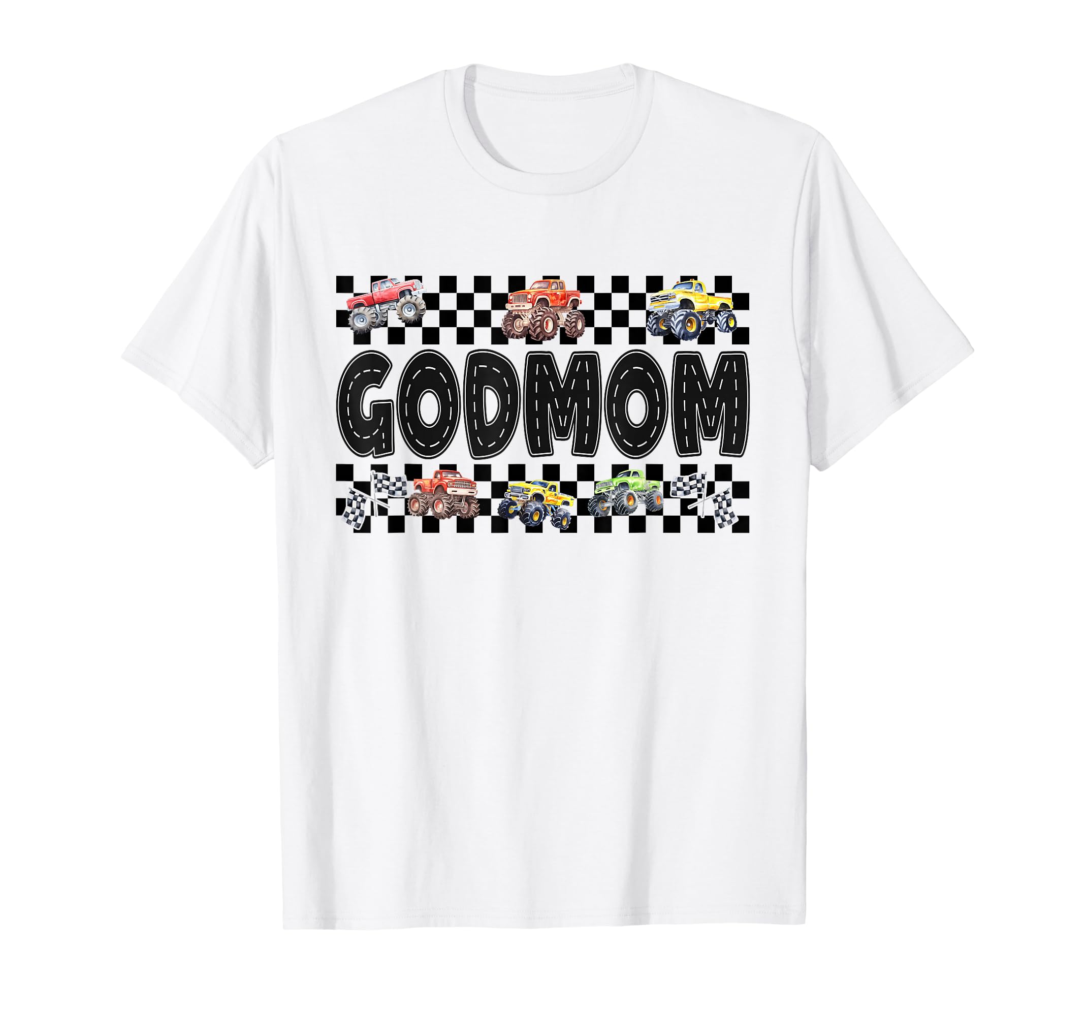 Godmom Monster Truck Family Crew T-Shirt - Unique Graphic for Adults - T-Shirt, Sweatshirt, Hoodie