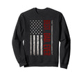 Best Dad Ever Us American Flag Sweatshirt - Minimalist Print for Adults - T-Shirt, Sweatshirt, Hoodie