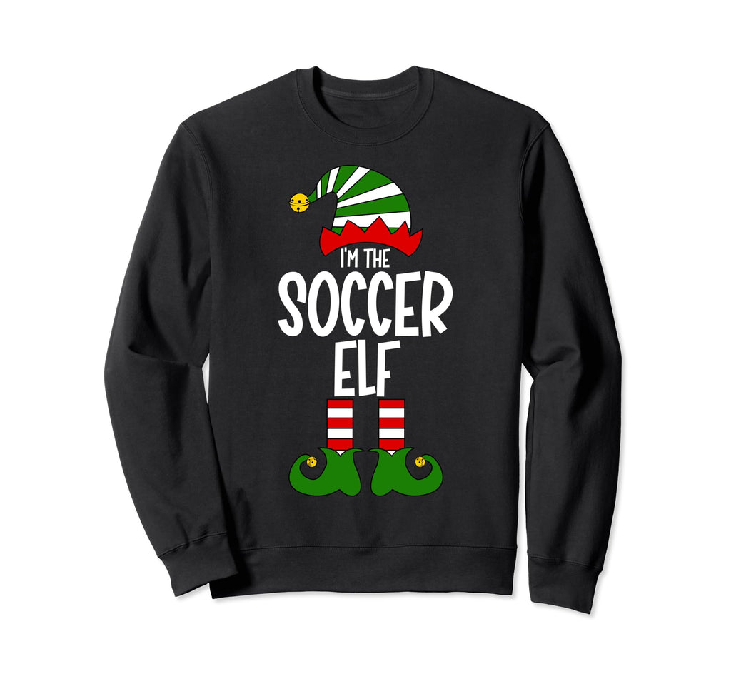 Soccer Elf Family Group Matching Sweatshirt - Custom Art Print Men Women - T-Shirt, Sweatshirt, Hoodie