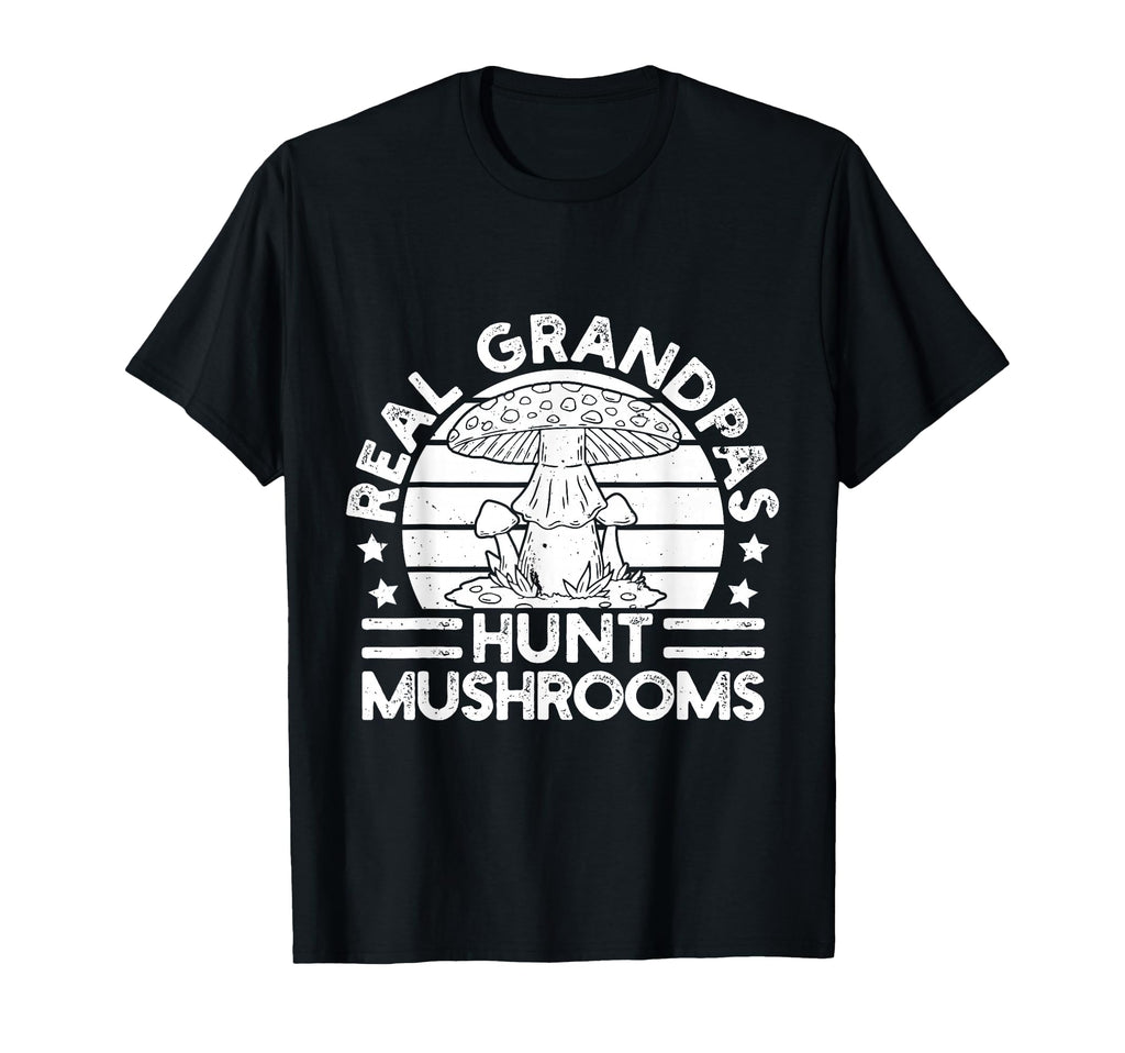 Morel Mushrooms Real Grandpas Hunt T-Shirt - Custom Art Print for Adults - T-Shirt, Sweatshirt, Hoodie