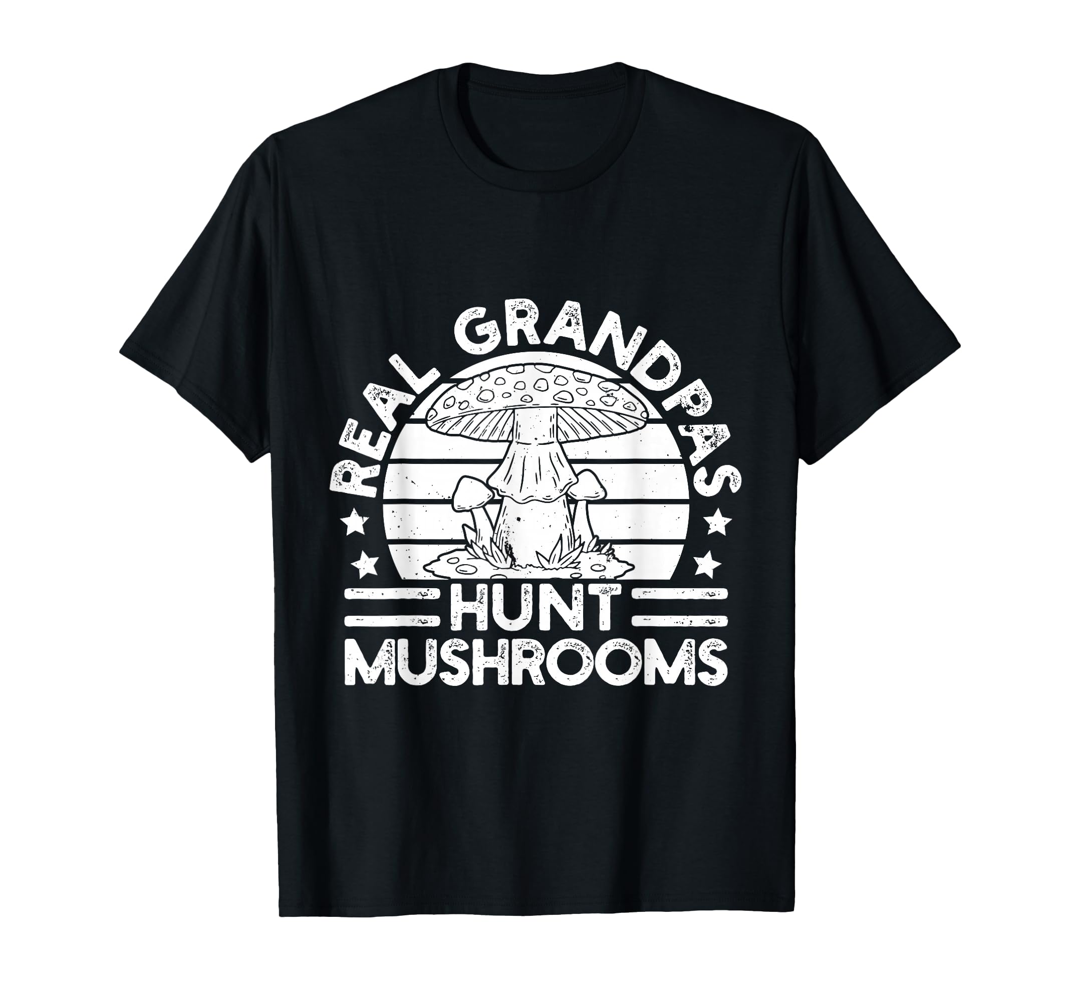 Morel Mushrooms Real Grandpas Hunt T-Shirt - Custom Art Print for Adults - T-Shirt, Sweatshirt, Hoodie