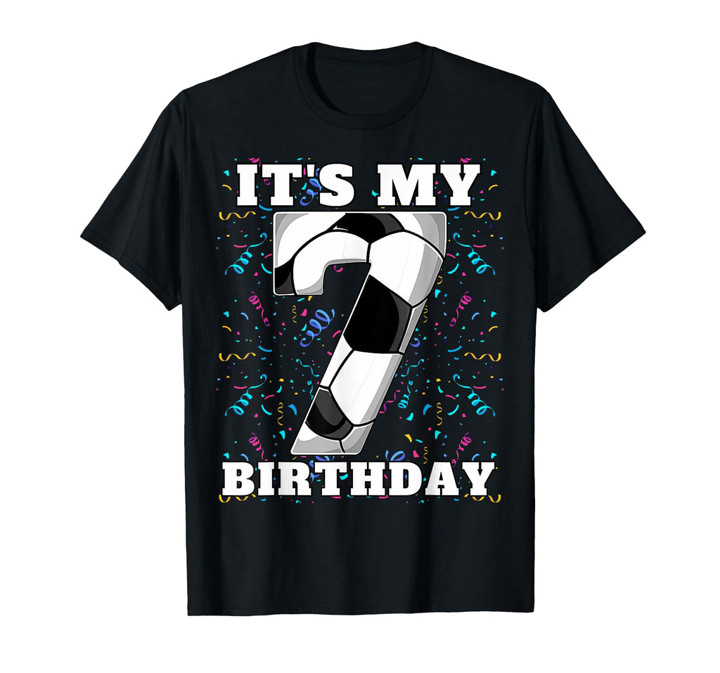 Happy Birthday Soccer Squad 7Th Birthday T-Shirt - Graphic Print Unisex - T-Shirt, Sweatshirt, Hoodie