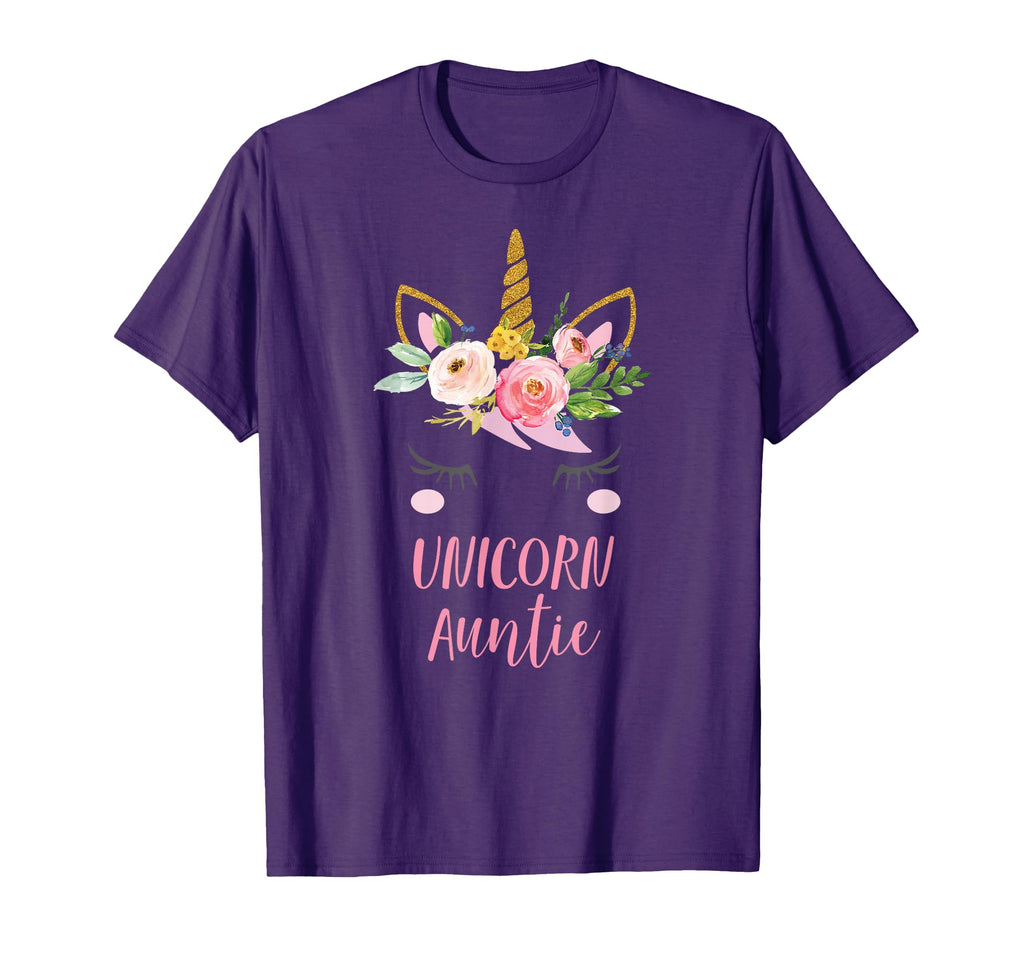Unicorn Aunt Boho Auntie Unicorn Gift T-Shirt - Graphic Print Men Women - T-Shirt, Sweatshirt, Hoodie