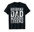 Mens Husband Dad Trucker Legend T-Shirt - Custom Art Print for Adults - T-Shirt, Sweatshirt, Hoodie