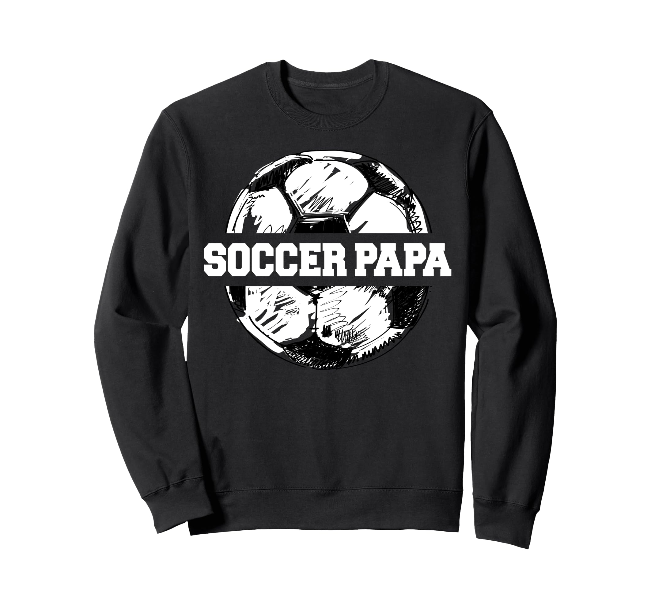 Soccer Papa Soccer Ball Split Funny Sweatshirt - Streetwear Style Unisex - T-Shirt, Sweatshirt, Hoodie