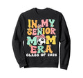 My Senior Mom Era Groovy Soccer Senior Sweatshirt - Unique Graphic Unisex - T-Shirt, Sweatshirt, Hoodie