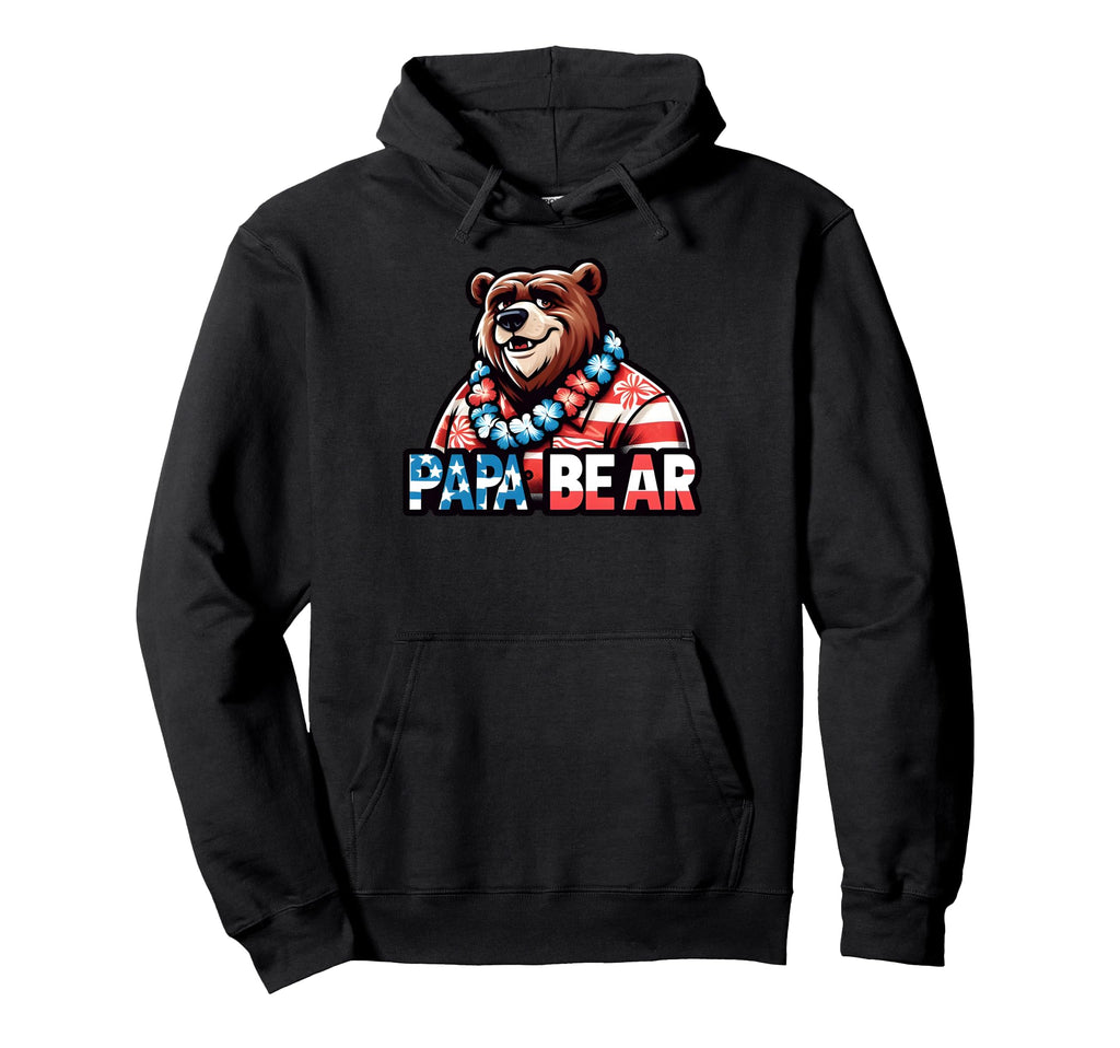 Papa Bear Gifts Funny Birthday Fun Gift Hoodie - Graphic Print Men Women - T-Shirt, Sweatshirt, Hoodie