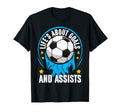 Life Is About Goals And Assists Sport T-Shirt - Minimalist Print Unisex - T-Shirt, Sweatshirt, Hoodie