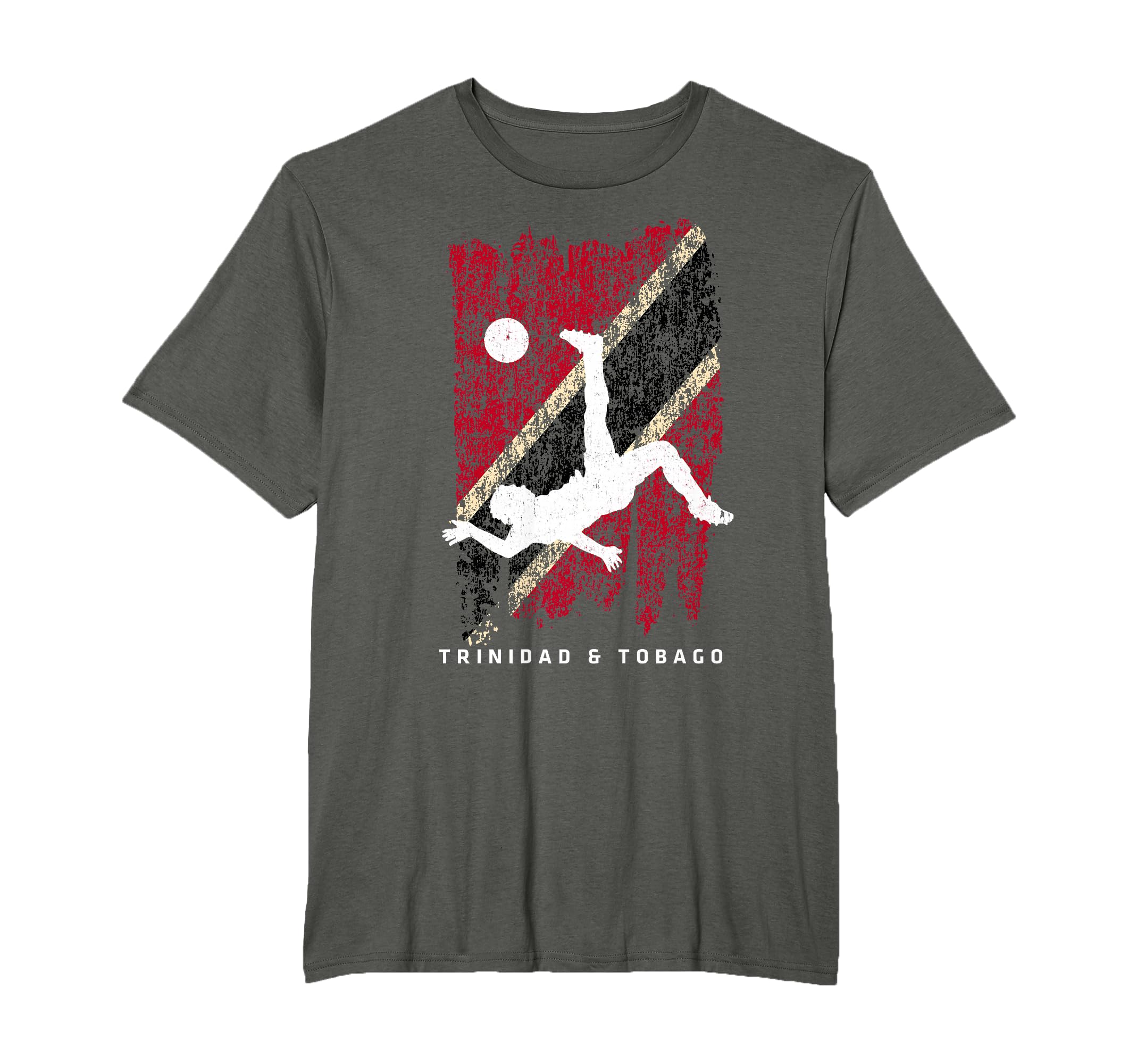 Trinidad Tobago Flag Soccer Player T-Shirt - Graphic Print Unisex - T-Shirt, Sweatshirt, Hoodie