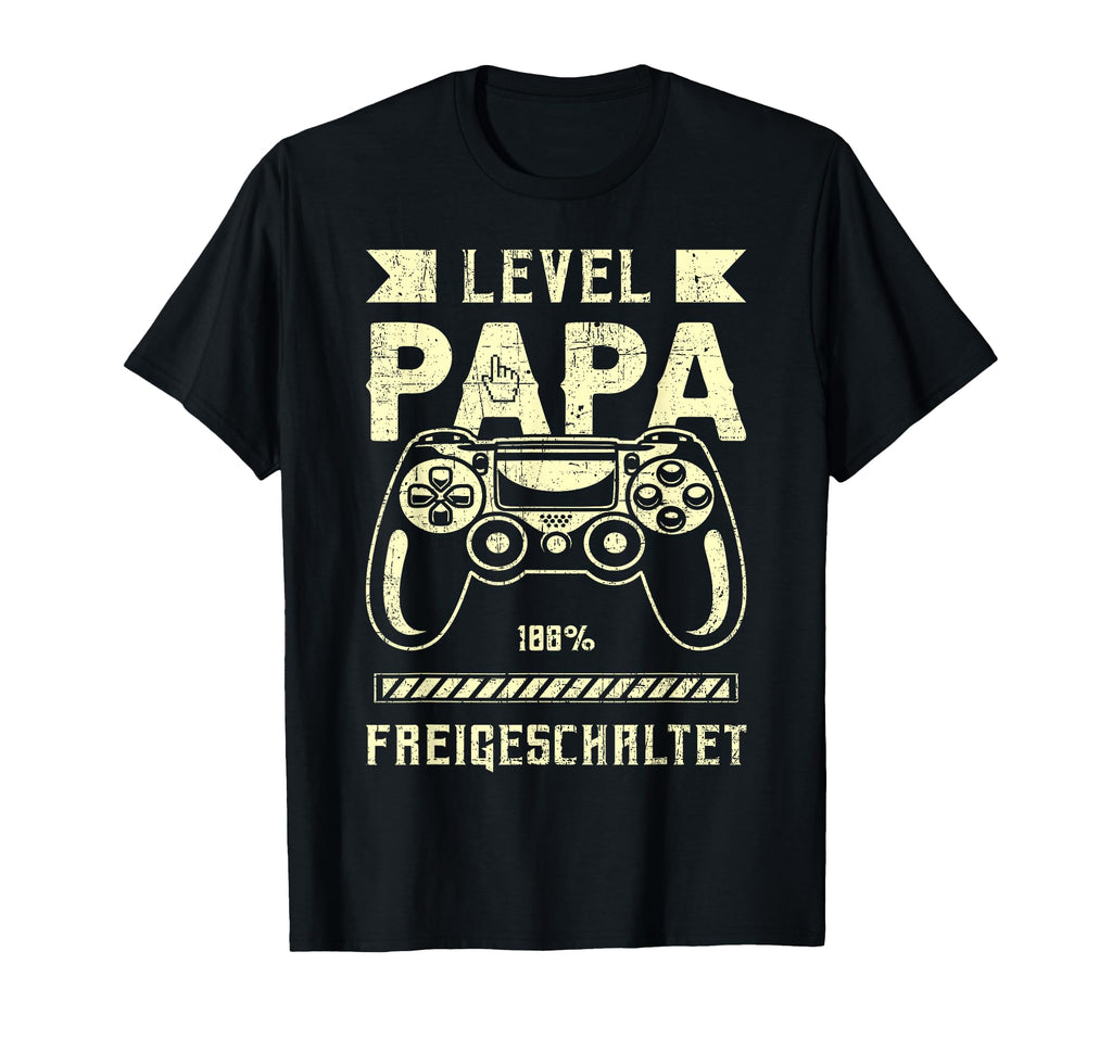 German Fresh Dad Level Dad Game Controller T-Shirt - Unique Graphic Unisex - T-Shirt, Sweatshirt, Hoodie