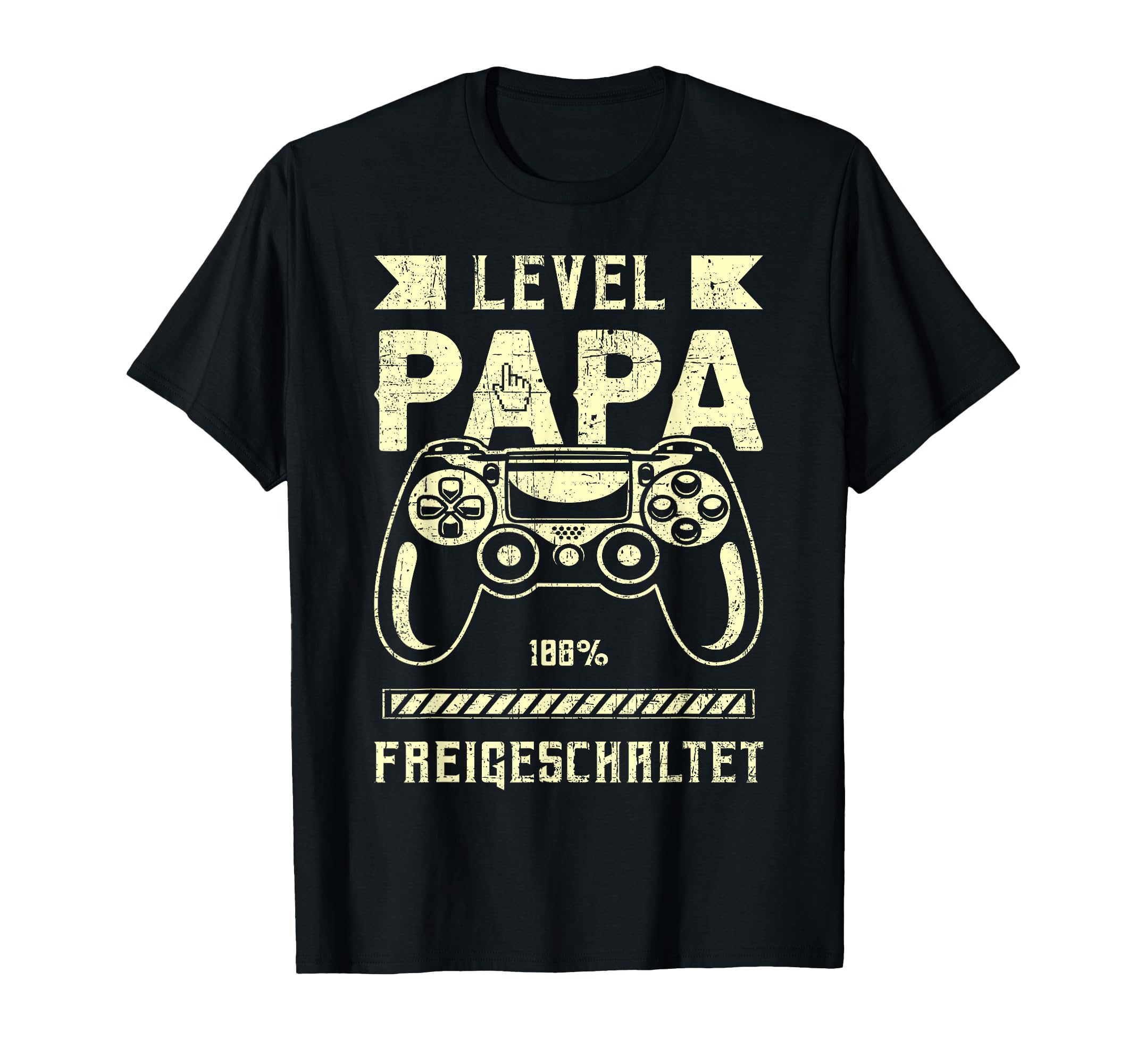 German Fresh Dad Level Dad Game Controller T-Shirt - Unique Graphic Unisex - T-Shirt, Sweatshirt, Hoodie