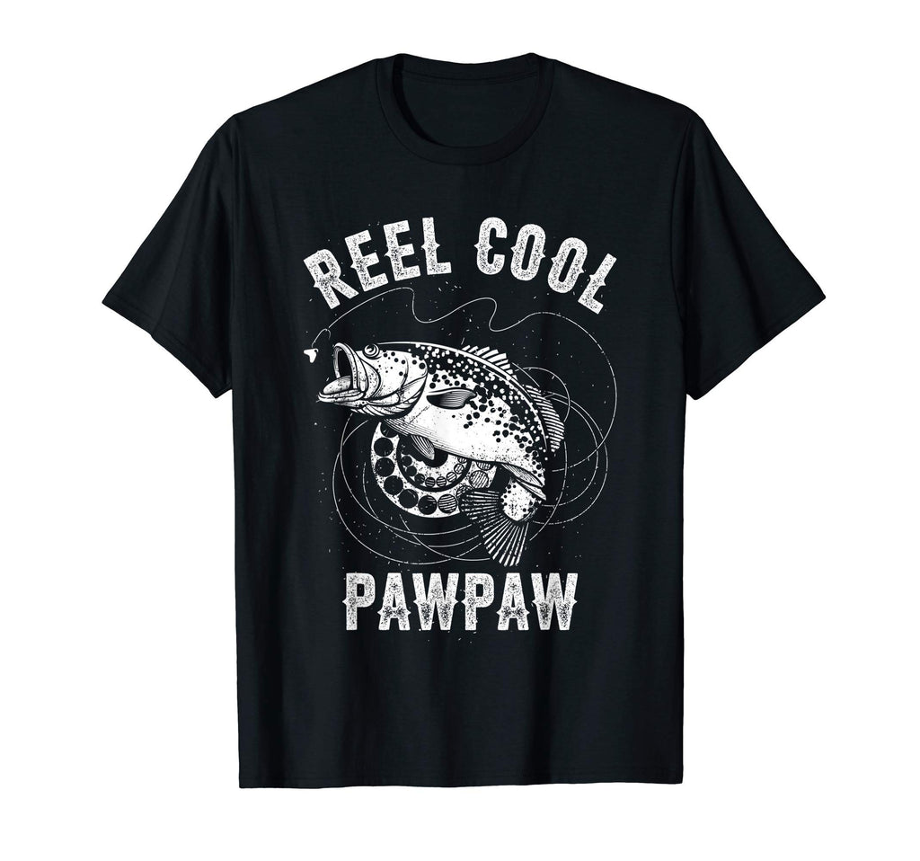 Mens Funny Reel Pawpaw Bass Fishing Dad T-Shirt - Custom Art Print Unisex - T-Shirt, Sweatshirt, Hoodie