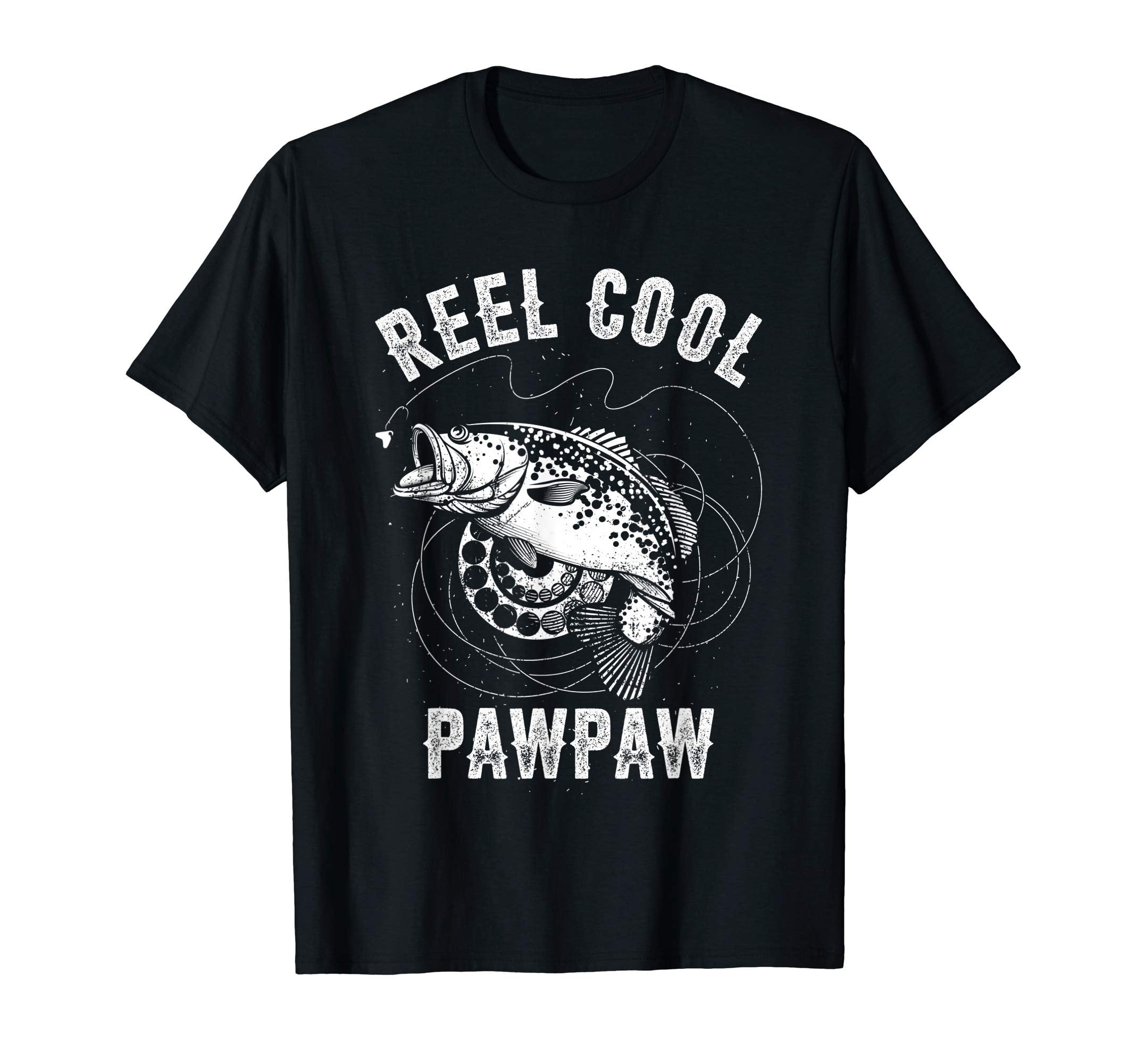Mens Funny Reel Pawpaw Bass Fishing Dad T-Shirt - Custom Art Print Unisex - T-Shirt, Sweatshirt, Hoodie