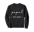 Papal Est 2024 New Dad Dad Grandpa Sweatshirt - Novelty Apparel for Adults - T-Shirt, Sweatshirt, Hoodie