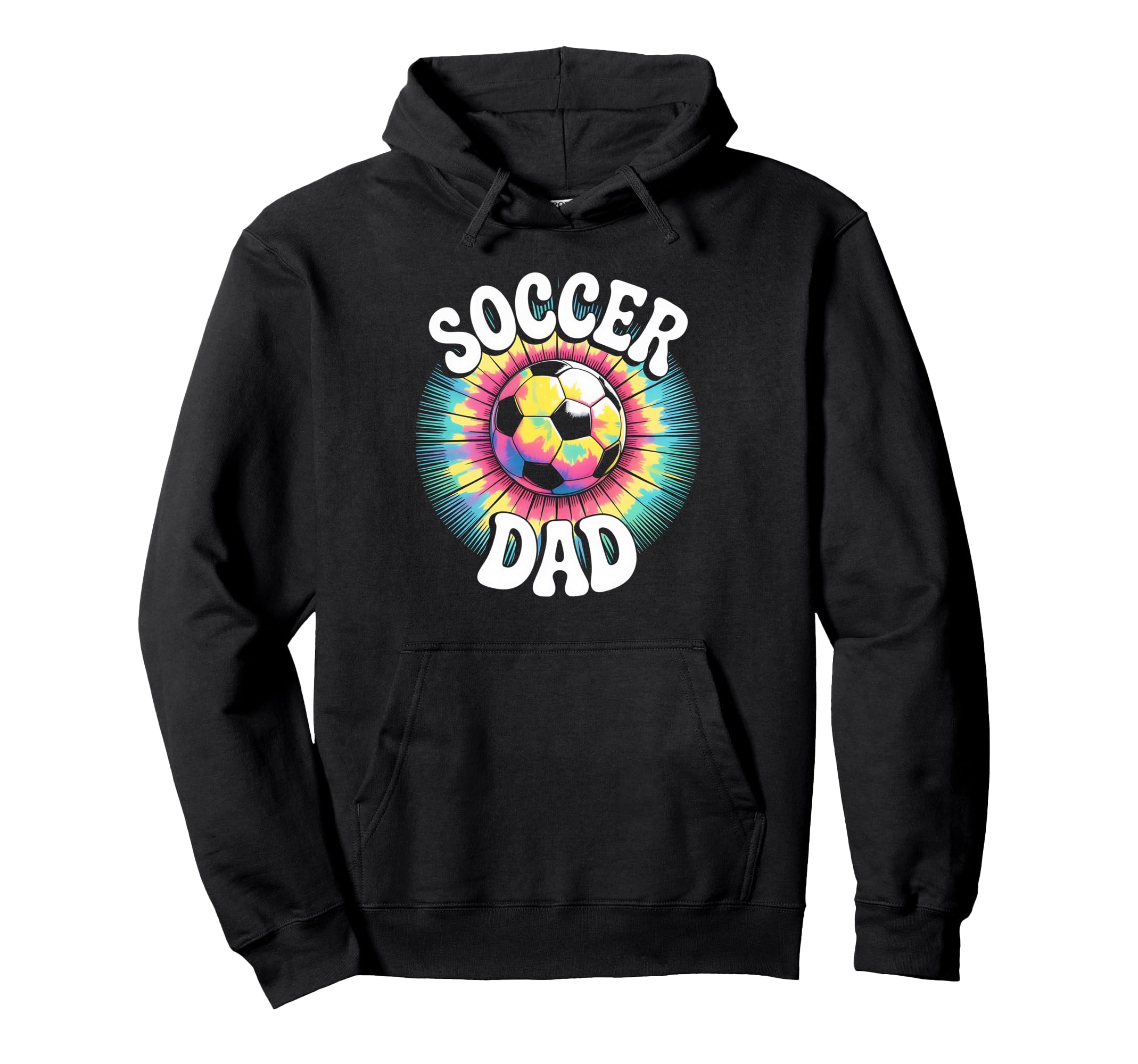 Soccer Dad Tie Dye Spirit Family Pride Hoodie - Graphic Print Men Women - T-Shirt, Sweatshirt, Hoodie