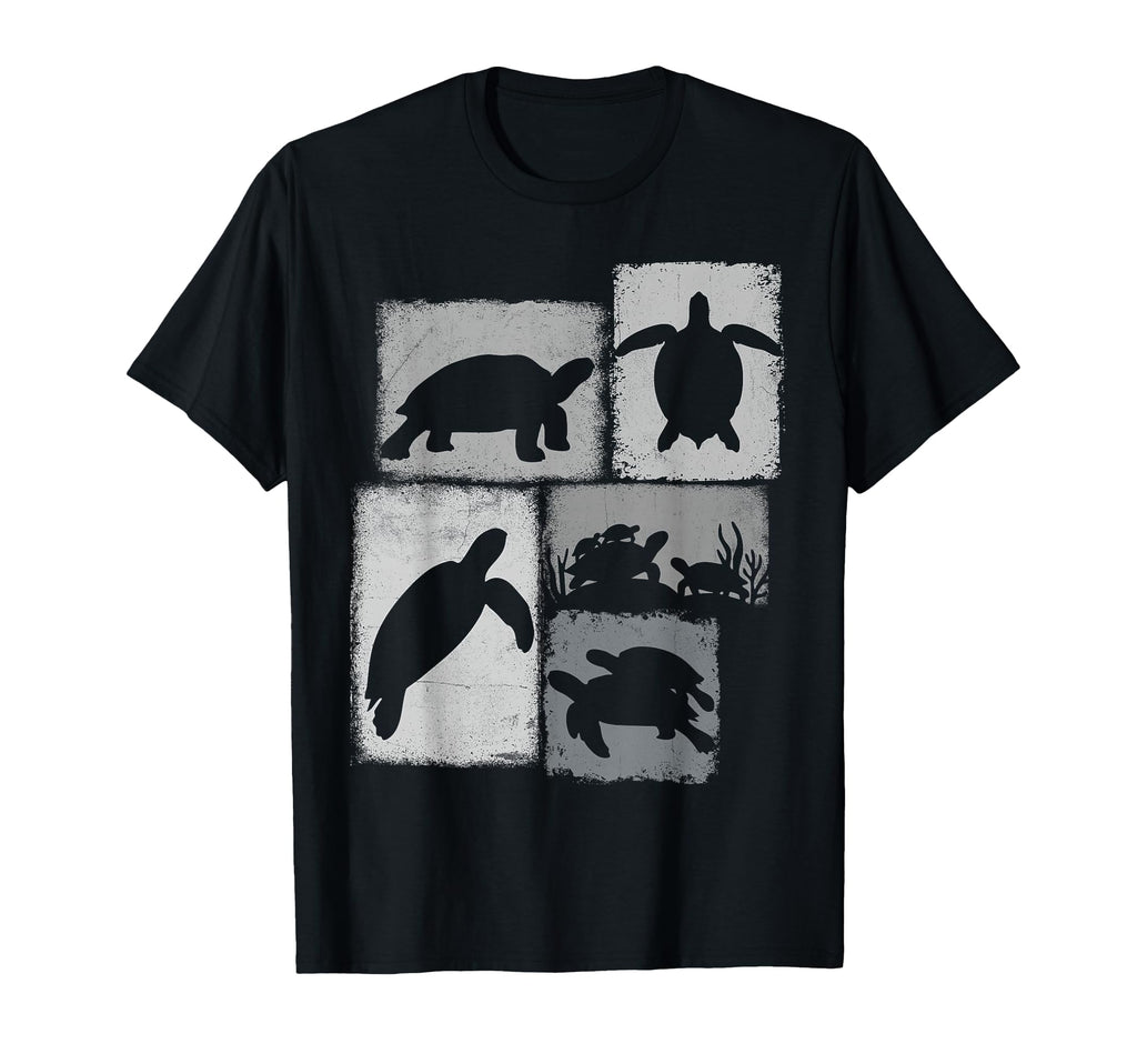 Turtle Collage Sea Animal Lover T-Shirt - Aesthetic Graphic for Adults - T-Shirt, Sweatshirt, Hoodie