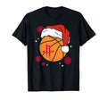 Nba Houston Rockets Santa Hat Ball T-Shirt - Casual Everyday Wear Men Women - T-Shirt, Sweatshirt, Hoodie