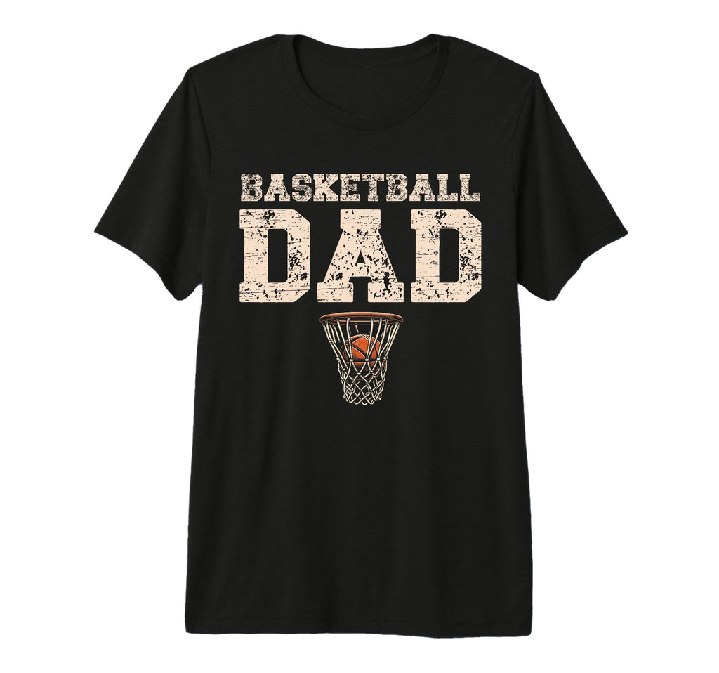 Basketball Dad Tri Blend T-Shirt - Graphic Print Unisex - T-Shirt, Sweatshirt, Hoodie