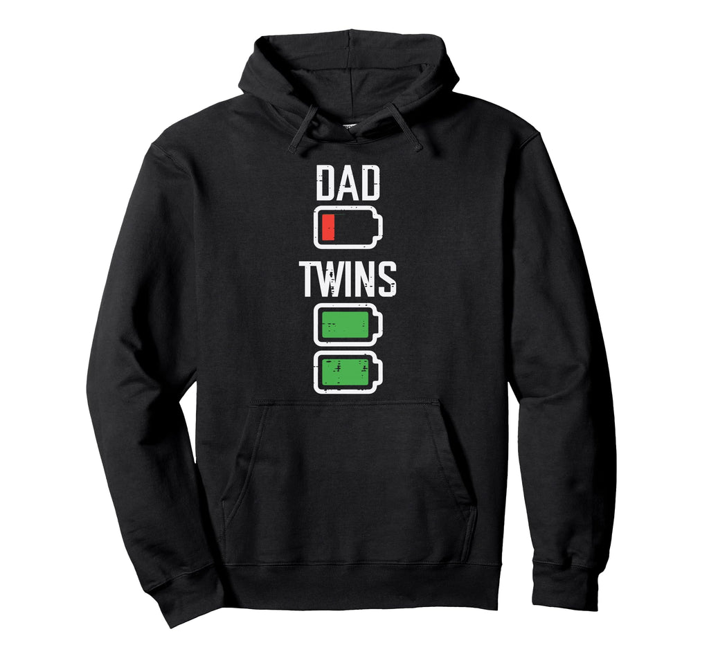 Fathers Day Dad Twins Low Full Hoodie - Casual Everyday Wear Unisex - T-Shirt, Sweatshirt, Hoodie