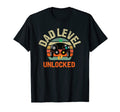Mens Dad Level Unlocked Video Gamer T-Shirt - Minimalist Print for Adults - T-Shirt, Sweatshirt, Hoodie