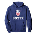 United States Soccer Icon Navy Uswnt Hoodie - Fun Novelty Design Unisex - T-Shirt, Sweatshirt, Hoodie
