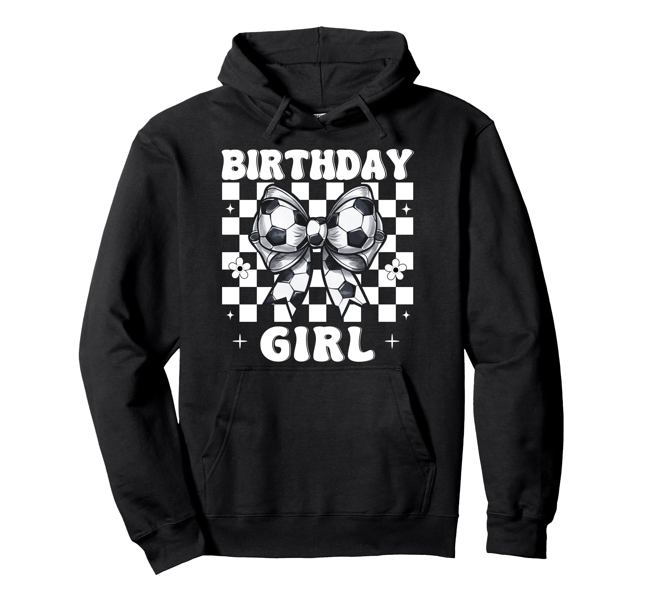 Birthday Soccer Coquette Bow Hoodie - Custom Art Print Men Women - T-Shirt, Sweatshirt, Hoodie