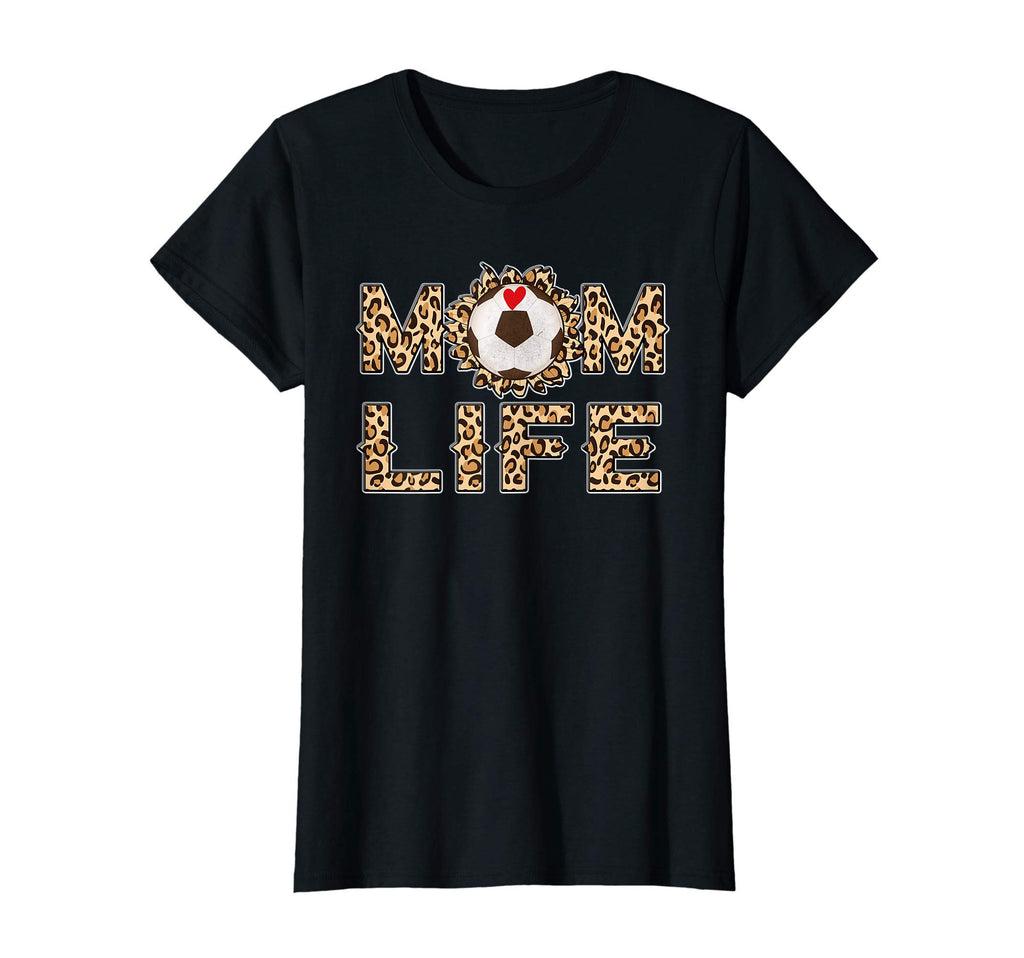 Womens Leopard Soccer Mom Life T-Shirt - Custom Art Print for Adults - T-Shirt, Sweatshirt, Hoodie