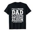 Dad Alison Personalized Name Funny T-Shirt - Aesthetic Graphic for Adults - T-Shirt, Sweatshirt, Hoodie