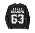 Number 63 Custom Proud Soccer Futbol Sweatshirt - Graphic Print for Adults - T-Shirt, Sweatshirt, Hoodie