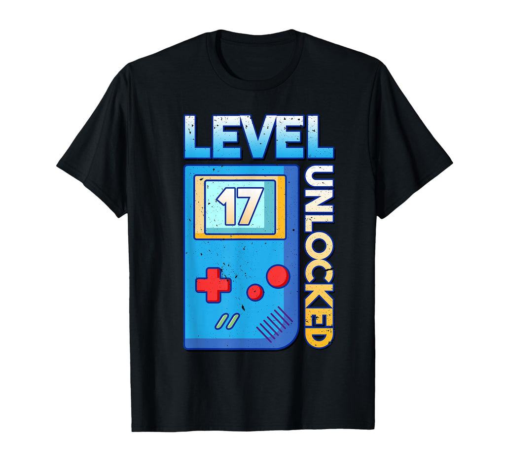 Level 17 Unlocked Birthday Gift 17 T-Shirt - Graphic Print for Adults - T-Shirt, Sweatshirt, Hoodie