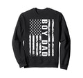 Dad Us Flag Proud Dad Dad Fathers Sweatshirt - Novelty Apparel for Adults - T-Shirt, Sweatshirt, Hoodie